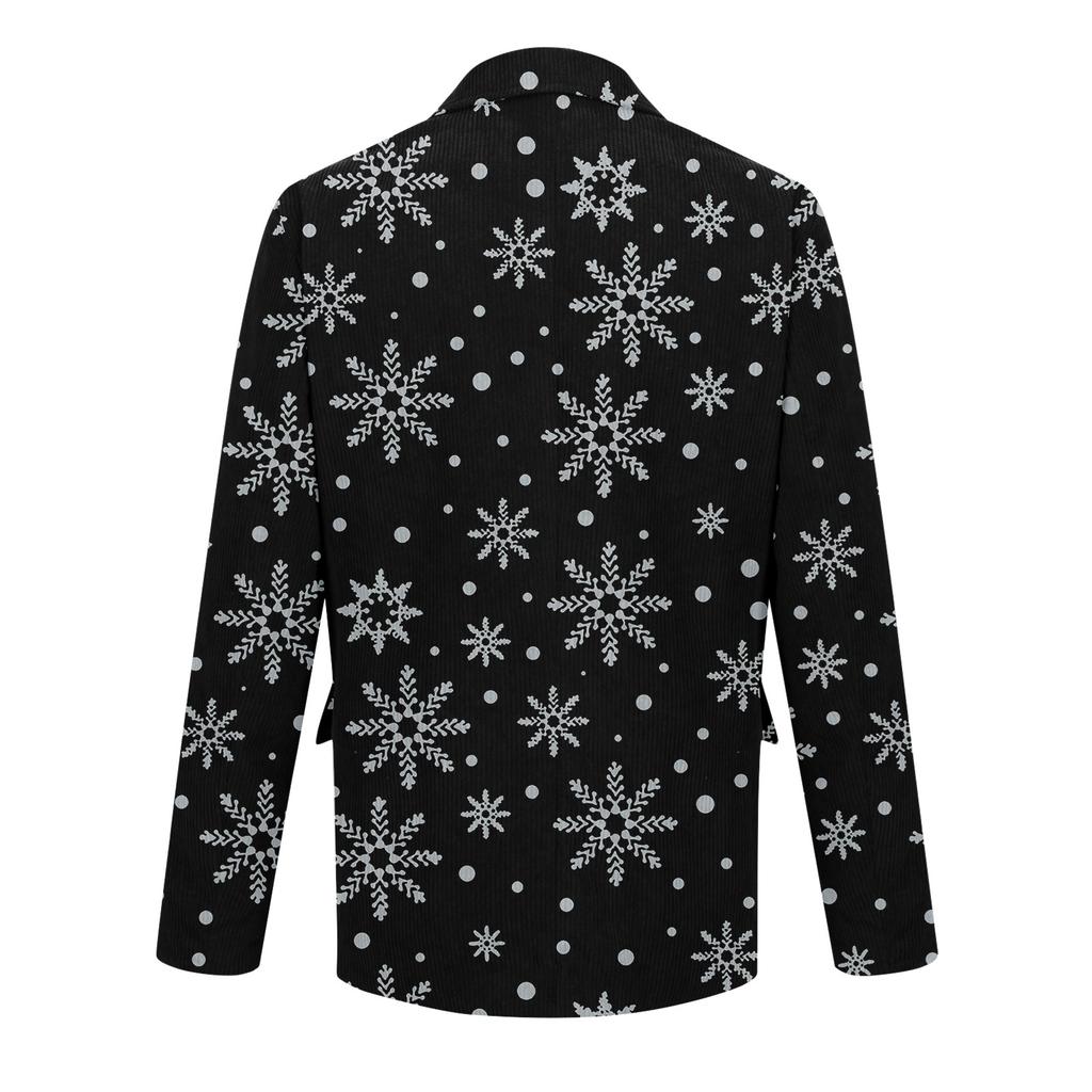 Мужской уродливый рождественский вельветовый теплый карманный пиджак-кардиган, мужской повседневный костюм