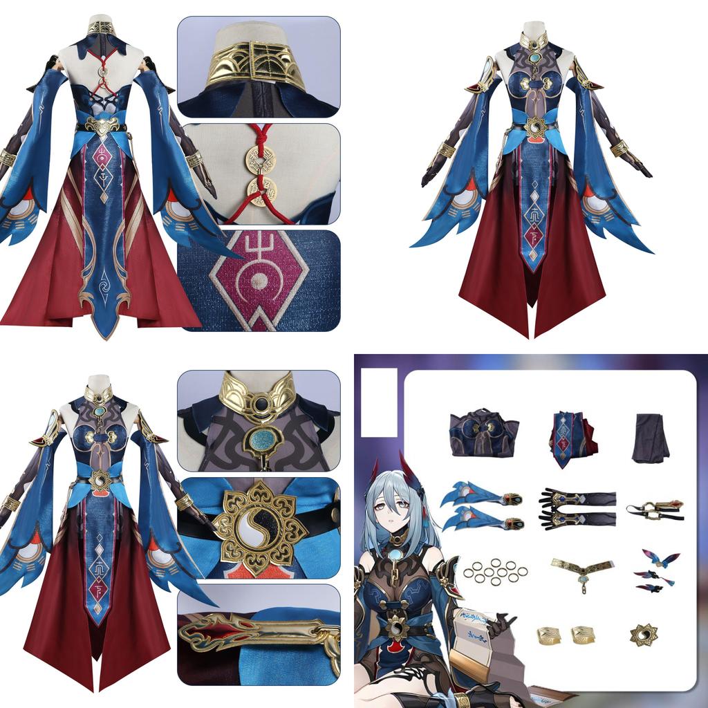 North Water Trading Костюм для косплея Звезда Схлопывания Купол Железная Дорога Холодный Ворон Полный Комплект C Набор Одежды Аниме Игровая Одежда