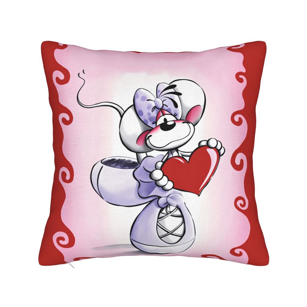 Cartoon Diddl Diddlina   Pillow Case  Soft Pillow Cover For Wedding Party Home Decor Retro Trendy Pillowcases