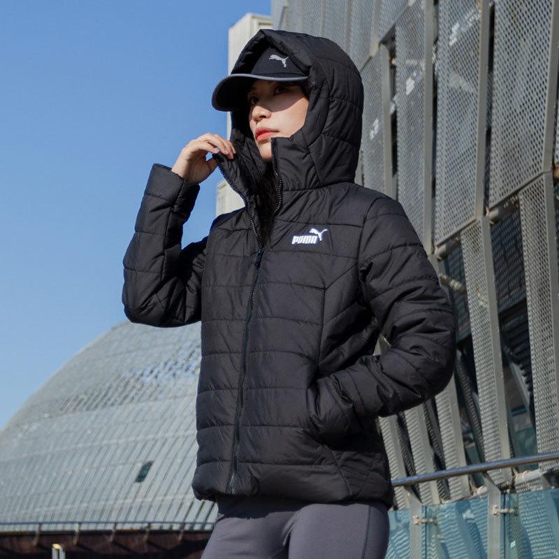 Puma Женский утепленный комплект: куртка с капюшоном и флисовые брюки