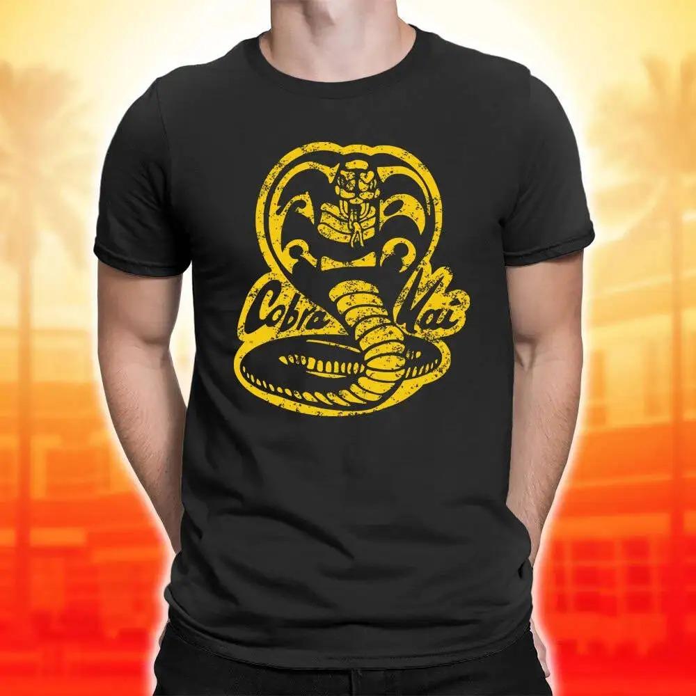 Cobra Kai Новые футболки Футболки Мужская одежда Дизайнерская одежда для мужчин Новые топы и футболки Футболки из хлопка с рисунком 2000 года