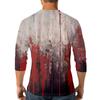 Men's Halloween Print Raglan Dralan Three-quarter Sleeve Casual Top