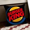 BBurger KKing Logo Cushion Cover Reversible Soft Durable Pillow Cover Home  Car MultiScene Use for Daily Comfort