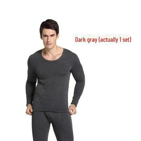 Men's Thermal Underwear Set: Buy One Get One Free. Autumn/Winter Cold-Proof, Includes 2 Sets with Velvet Lining.