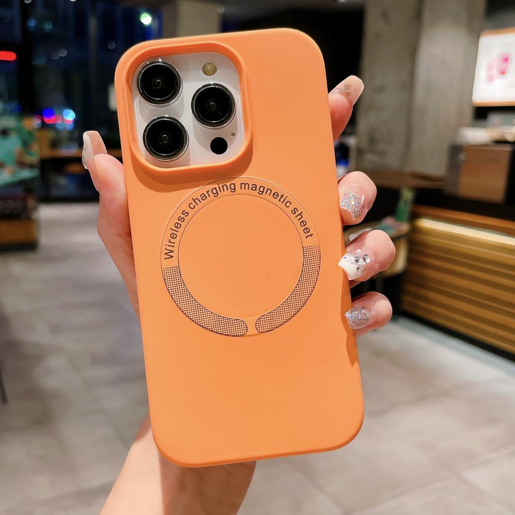 Жидкий силикон для чехла для беспроводной зарядки Magsafe для iPhone 15 14 13 12 11 Pro Max Plus, мягкий магнитный защитный чехол