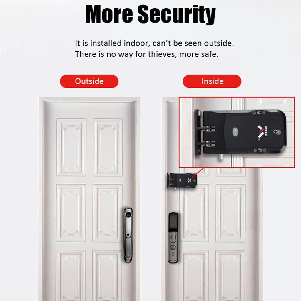 WAFU Smart Lock Electronic Keyless Door Lock Wireless Invisible Keyless Electronic Lock Remote