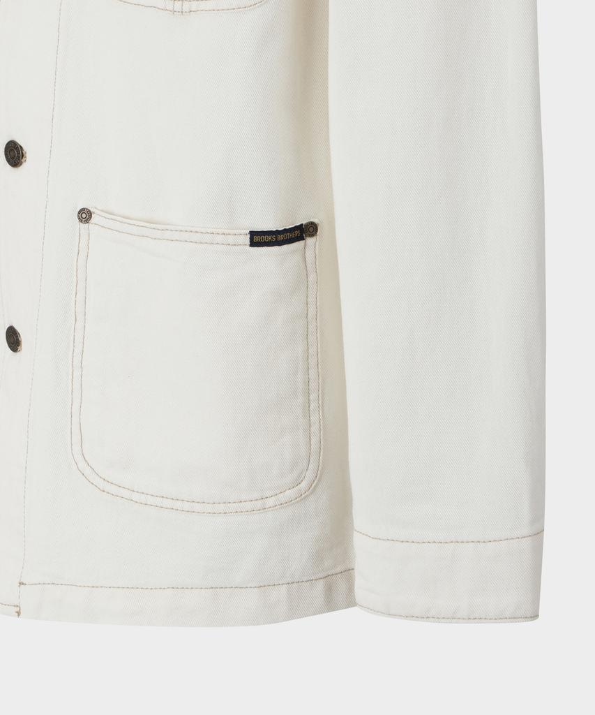 Brooks Brothers [Heritage] Denim Chore Jacket (Ivory) (Bbotmhg154)