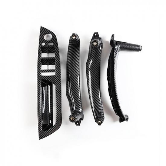 Luxury ABS Carbon Fiber Car Inner Door Handle ide Part For BMW X5 X6 08 11 13