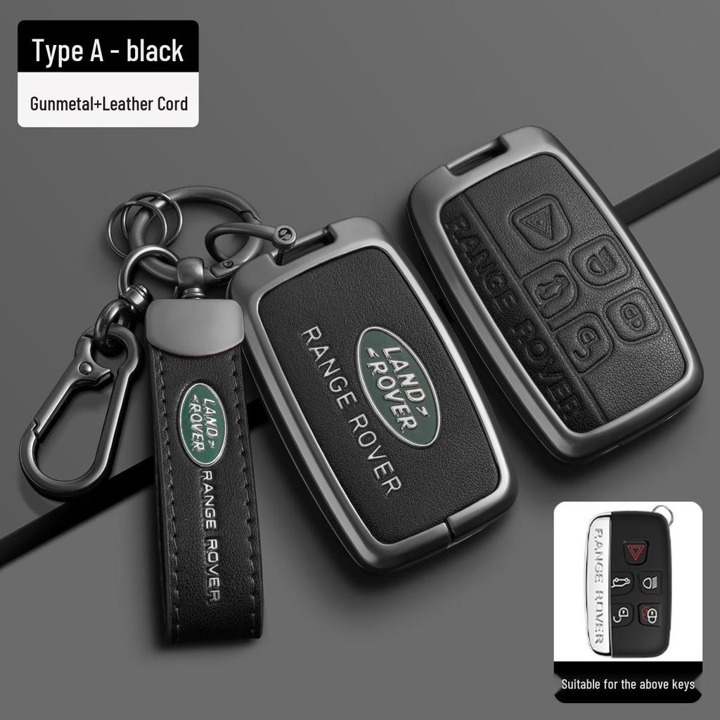 Чехол для ключа из ТПУ с металлической пряжкой для Land Rover Range Rover, Sport, Velar, Evoque, Discovery 4, Discovery Sport и 5.