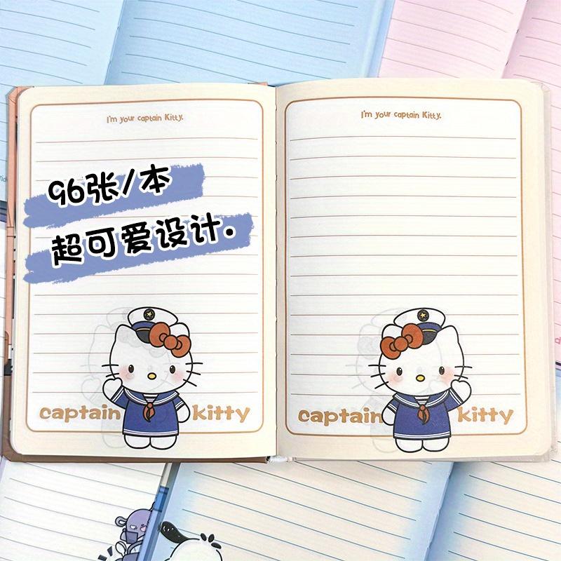 5 шт. Новый блокнот Sanrio формата А5 Кавайный с принтом HelloKitty Студенческий дневник Офисный Милый Женский Утолщенный блокнот
