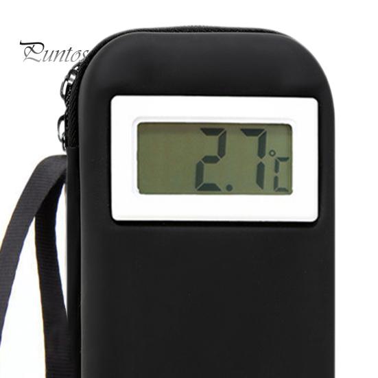 Insulin Cooler Travel Case with Thermometer Display Medication Diabetic Cooler for Travel Portable Refrigerated Medicine Organizer Bag with