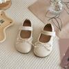 Корейские туфли-принцессы для девочек - Весна/Осень, Бархатные балетки с бантом