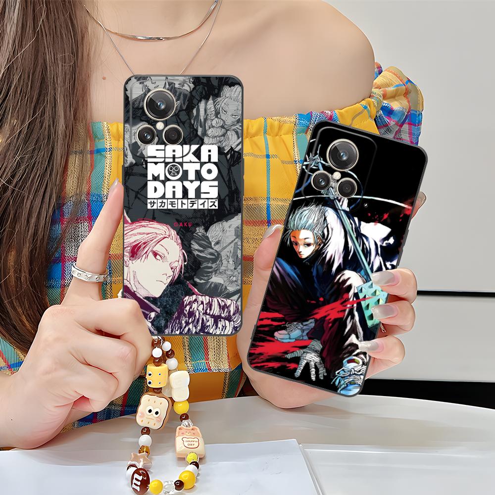 Sakamoto Days Gaku Phone Case for Realme 15 14 13 12 11 10 9 Pro Plus T i Lite 5G Colorful Printing Cover Cover Luxury Pretty