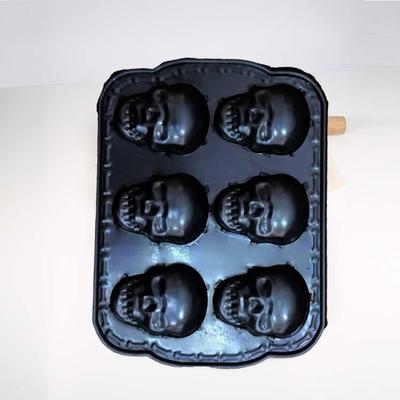 Форма для выпечки, полированная, дизайн атмосферы еды, блинная реквизит, шаблон формы черепа на Хэллоуин для