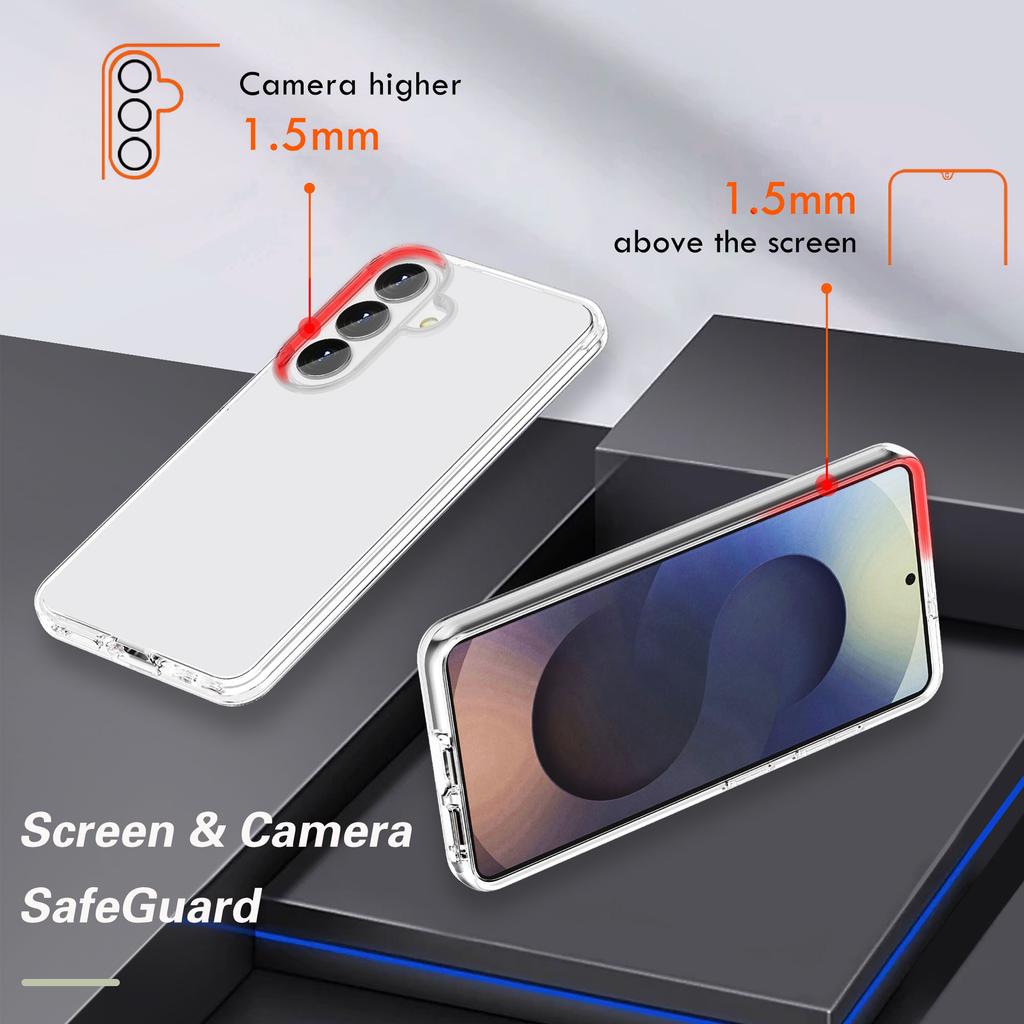 Чехол для Samsung Galaxy S26+ PC + TPU Ударопрочный Прозрачный Чехол для Телефона