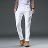 Classic Pure White Men's Straight Casual Suit Pants - New Style