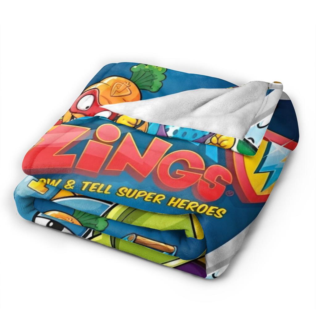 Super Zings Printed Blanket For Men Women Super Soft Cozy Funny Superzings Throw Blanket for Living Room 50x60 Inches Multi-size