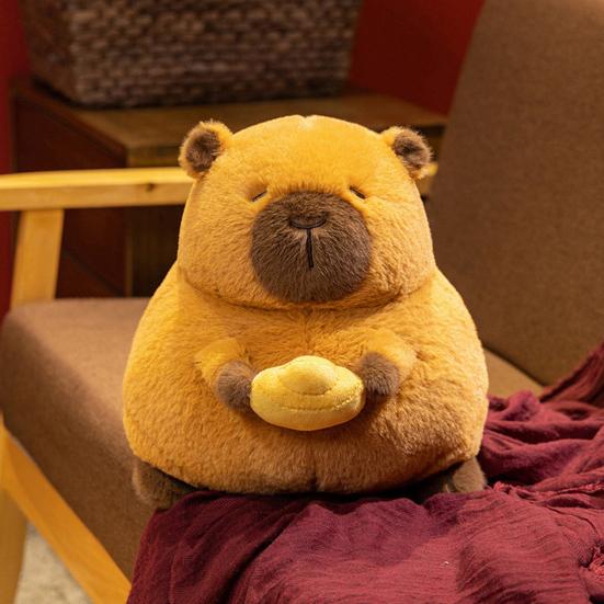 Capybara Plush Doll Pillow Soft Kawaii Stuffed Animal Toy for Kids Adults Capybara Hugging Capybara Cuddly Rodents Doll Gift for Birthdays Valentines