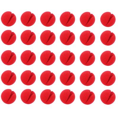 30 шт. Красные клоунские носы Поролоновые клоунские носы Косплей Красный клоунский нос для Хэллоуина Рождественской костюмированной вечеринки