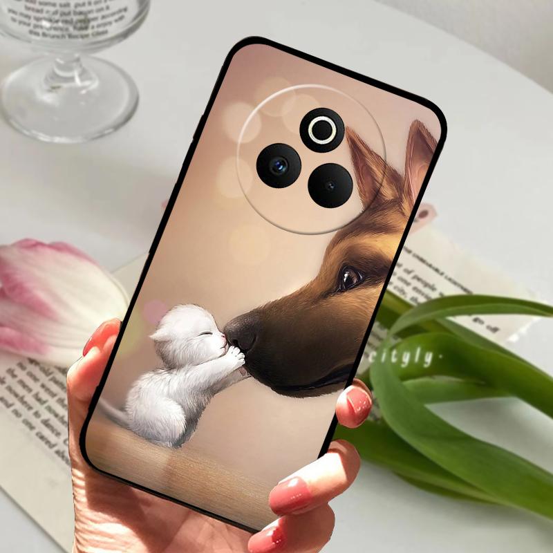 For Realme P3 Pro Case P3Pro Cartoon Lion Wolf Soft Silicone TPU Phone Cover For Oppo Realme P 3 Pro 5G Protection Fundas Cases