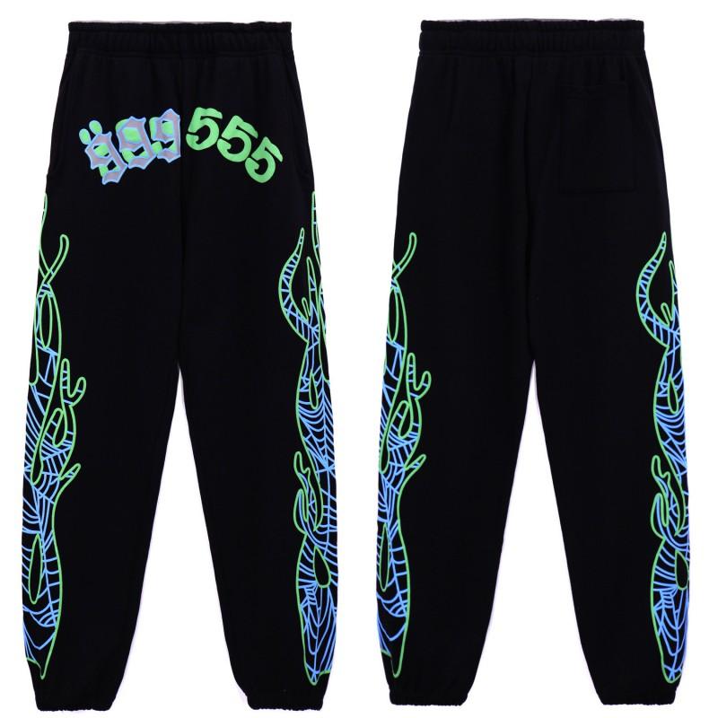 Men Women Hoodie Pants Set Cotton Blend Streetwear Couple Tracksuit