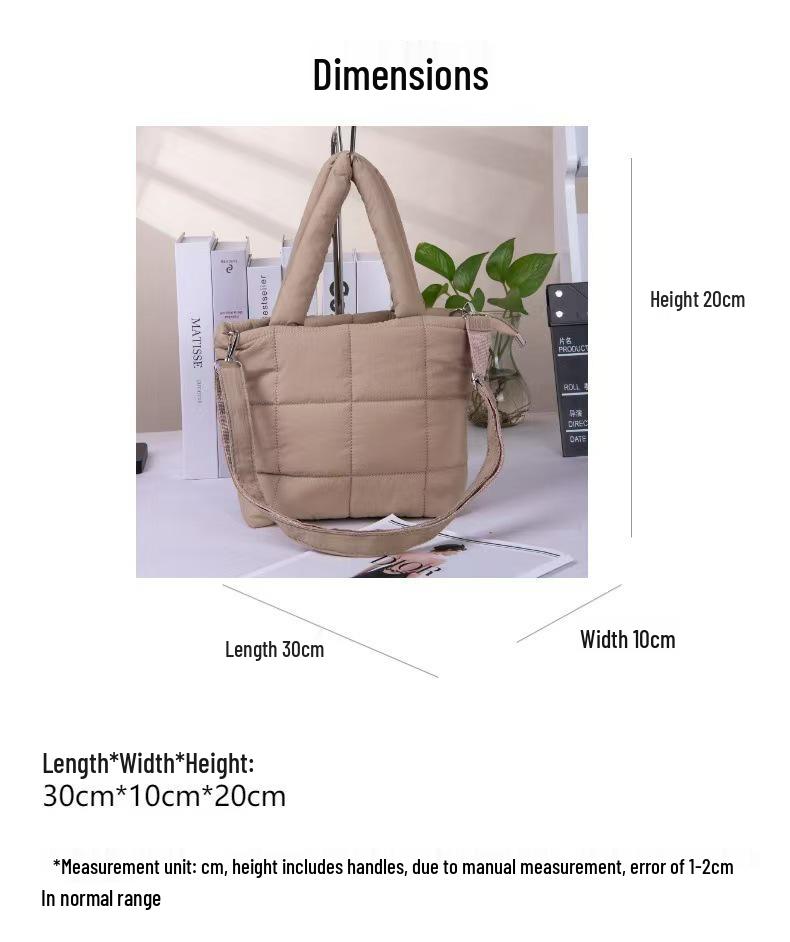 Большая стеганая косметичка на плечо - Повседневная, для путешествий и ежедневного использования