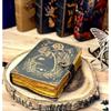 Grimoire Journal Leather Print Caltic Cat Journal Blank Spell Book of Shadows
