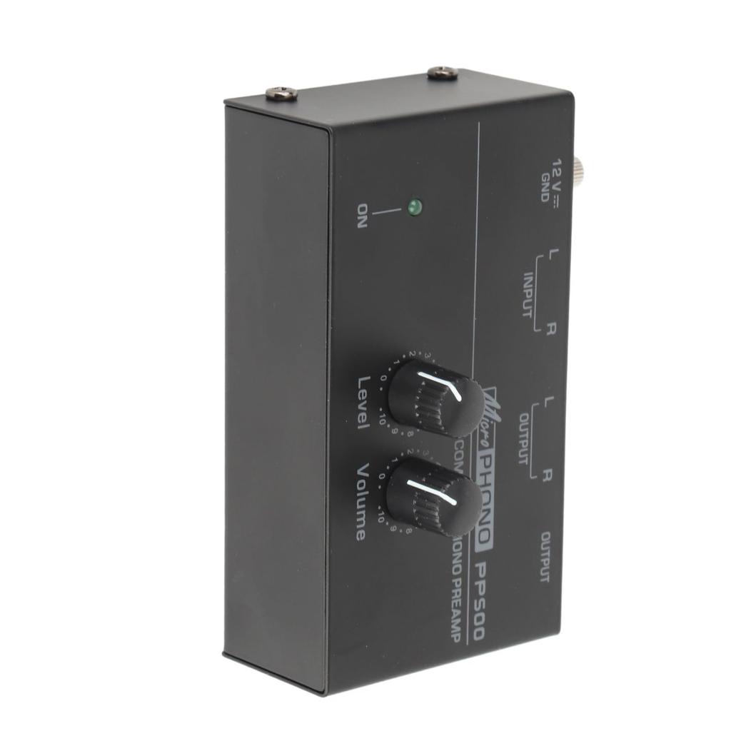 Позолоченный разъем для фонографа, входной предусилитель с ультранизким уровнем шума для проигрывателя пластинок, 100‑240 В 1/4 (US Plug)