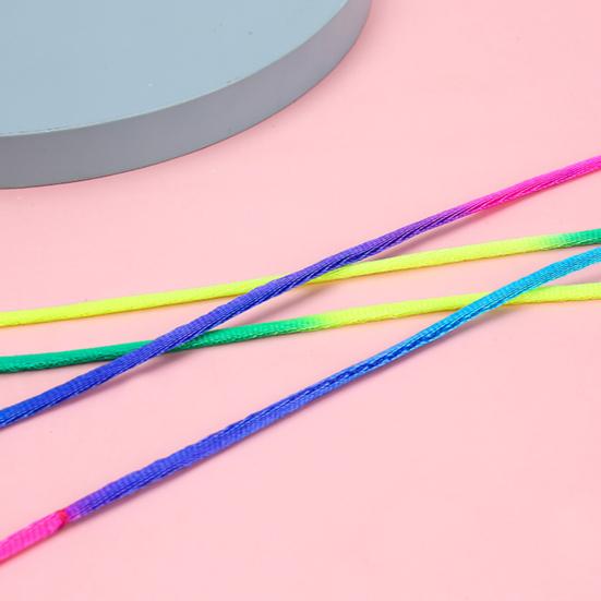 2 шт. Пальчиковая игра с нитью Радужный цвет Нить Веревка Разнообразный геймплей Тренировка гибкости пальцев Развивающая игрушка Интерактивные веревки для колыбели