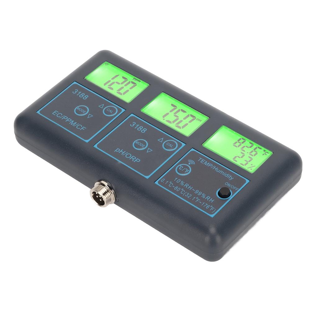 7 In 1 Water Quality Monitor Wifi for Tuya PH TDS ORP CF EC Temperature Humidity for Aquariums