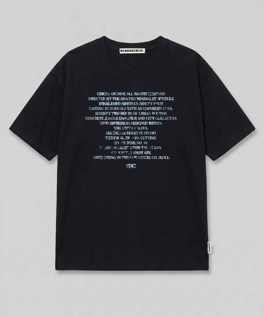 CHICKS Assemble Lettering Over Short Sleeve White