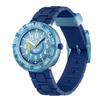 Детские синие часы Swatch Flick Flak BLUEBRICK FCSP133