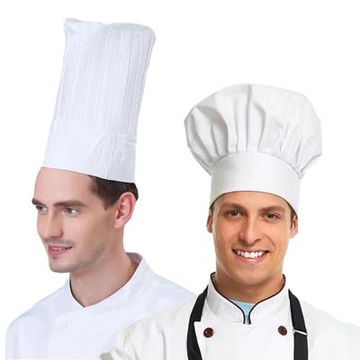 Высокий 22/29см Колпак для готовки Белый Поварской колпак Официант Официантка Кухонный рабочий колпак el Ресторан Столовая Пекарня Пекарь Бытовой колпак для готовки