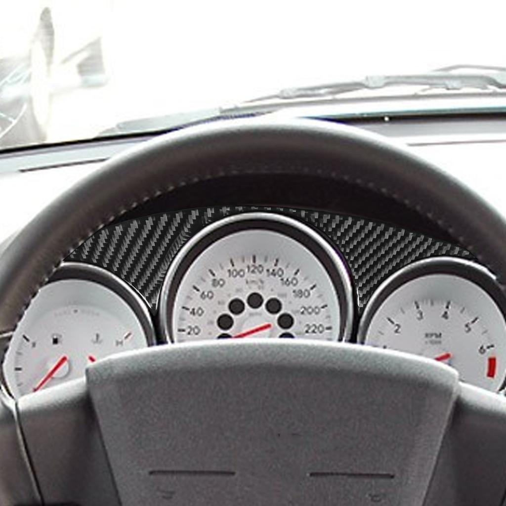 Для Dodge Caliber 2007-2008 Панель приборной панели спидометра из углеродного волокна Накладка Декоративные наклейки Аксессуары для интерьера автомобиля