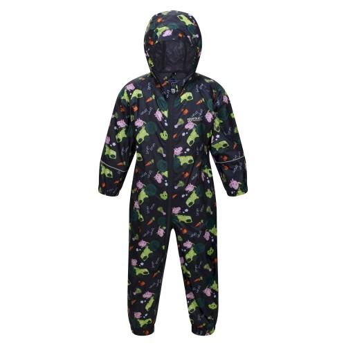 Regatta Детский/детский водонепроницаемый костюм «Свинка Пеппа» с трактором и лужей