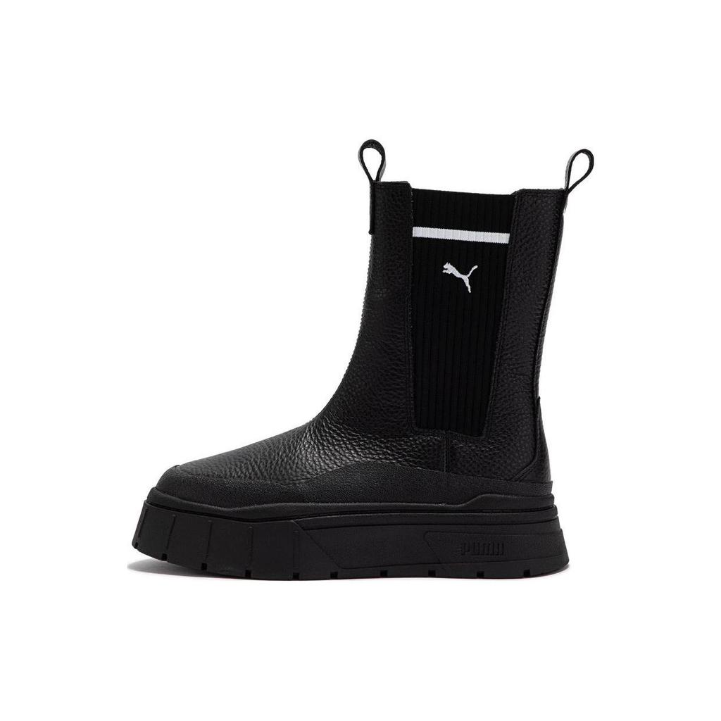Puma Mayze Stack Chelsea Boot Black Women Sneakers 386742-02