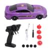 1:43 Scale RC Drift Car with Lights 4WD High Speed Remote Control Racing Sports Car Toy for Kids Adults Teen Purple