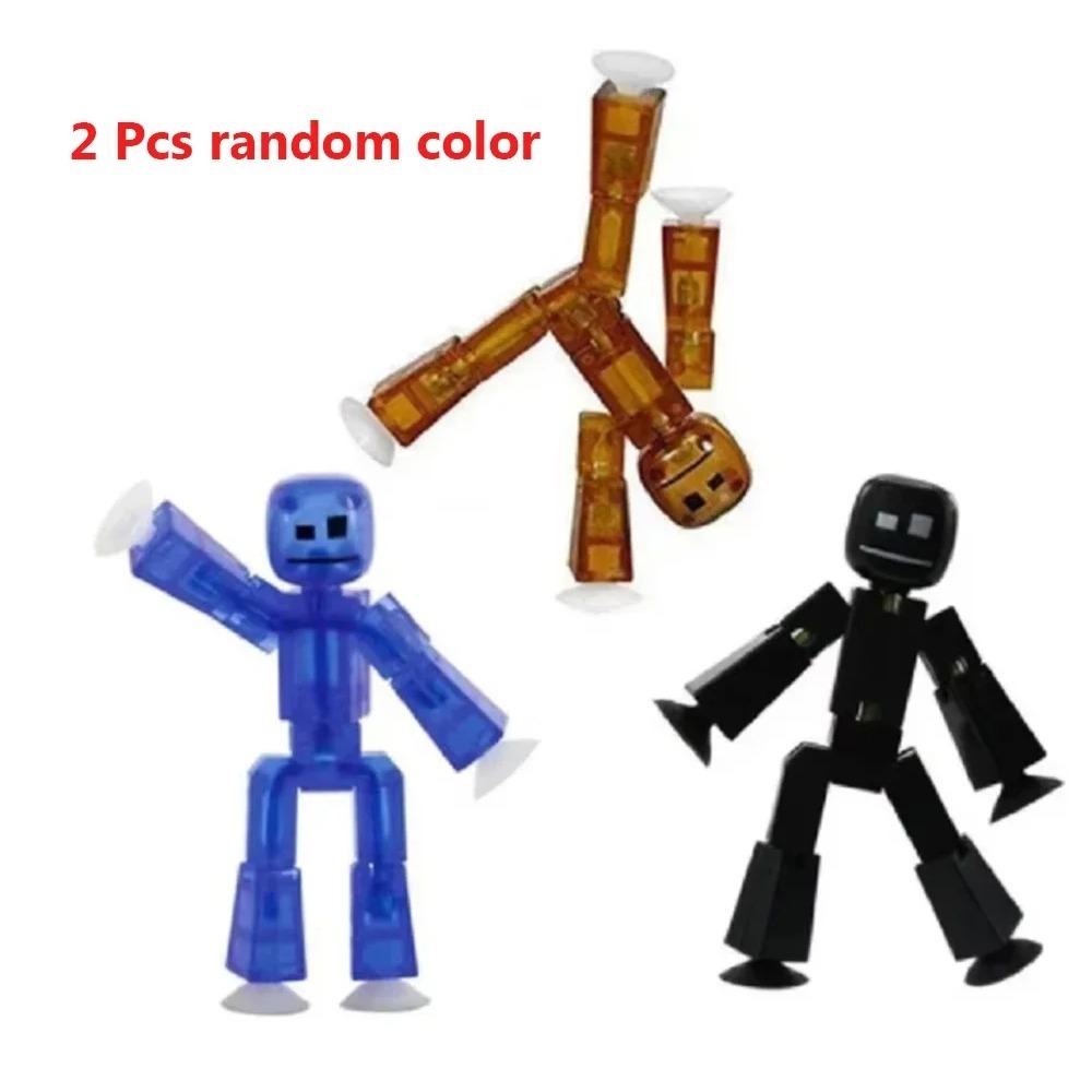 Игрушки Stikbot Фигурки Stick Bot на присоске Игрушки для мальчиков Смешная деформируемая фигурка-экшн tikbots Игрушки для детей Подарки на день рождения для взрослых