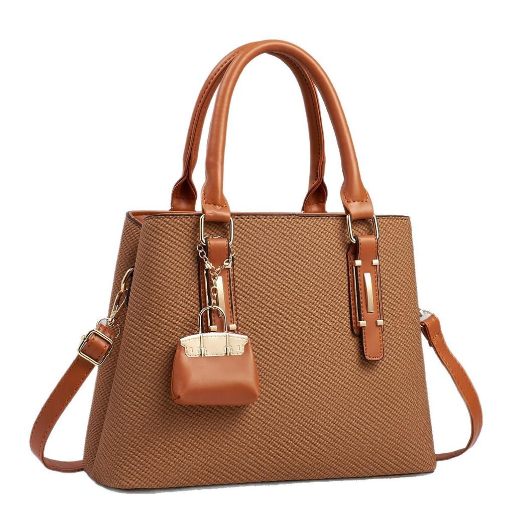 Новая сумка Macaron Splicing Handbag Высококачественная простая и атмосферная сумка через плечо Универсальная сумка через плечо большой вместимости