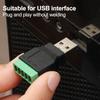 USB 2.0 Тип A Папа/Мама к 5-контактному винтовому разъему USB-гнездо с экраном USB2.0 к штекеру с винтовыми клеммами Сварка не требуется