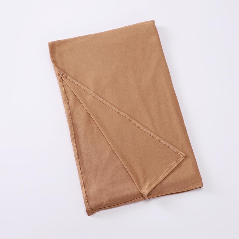 Премиальный джерси Мгновенный хиджаб Хороший шов Эластичный джерси Шарф Малайзия Обертывания Однотонный Мусульманский Тюрбан Повязка на голову Шали Поставщик