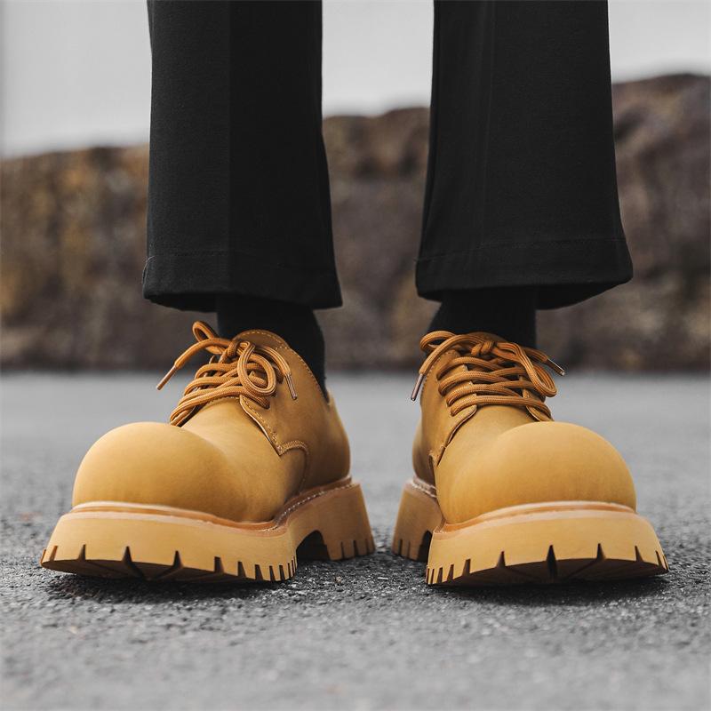 2024 лето Интернет-знаменитости взрыв британский стиль платформа модные кожаные туфли тренд повседневные универсальные туфли дерби 1035-K