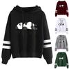 Women Hooded Long Sleeve Letter Bear Pullover Hoodie Fashion Hoodies