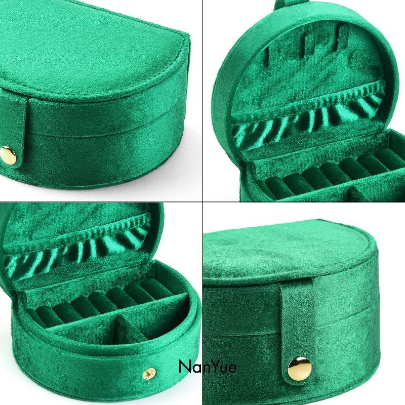 Double-layer earring ring box, large-capacity special jewelry storage box, travel portable exquisite jewelry box