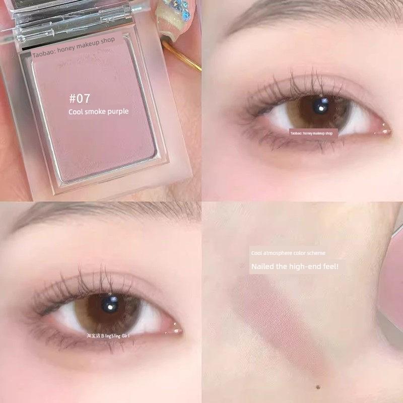 Eyeliner in One Convenient Package! Single-Color Eyeliner Powder in Gray-Brown, Long-Lasting Color, Smudge-Proof, Water-Soluble, Matte and Natural