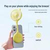 WangT6 Portable USB Mini Folding Fan with Suction Cup for Home and Outdoor Use