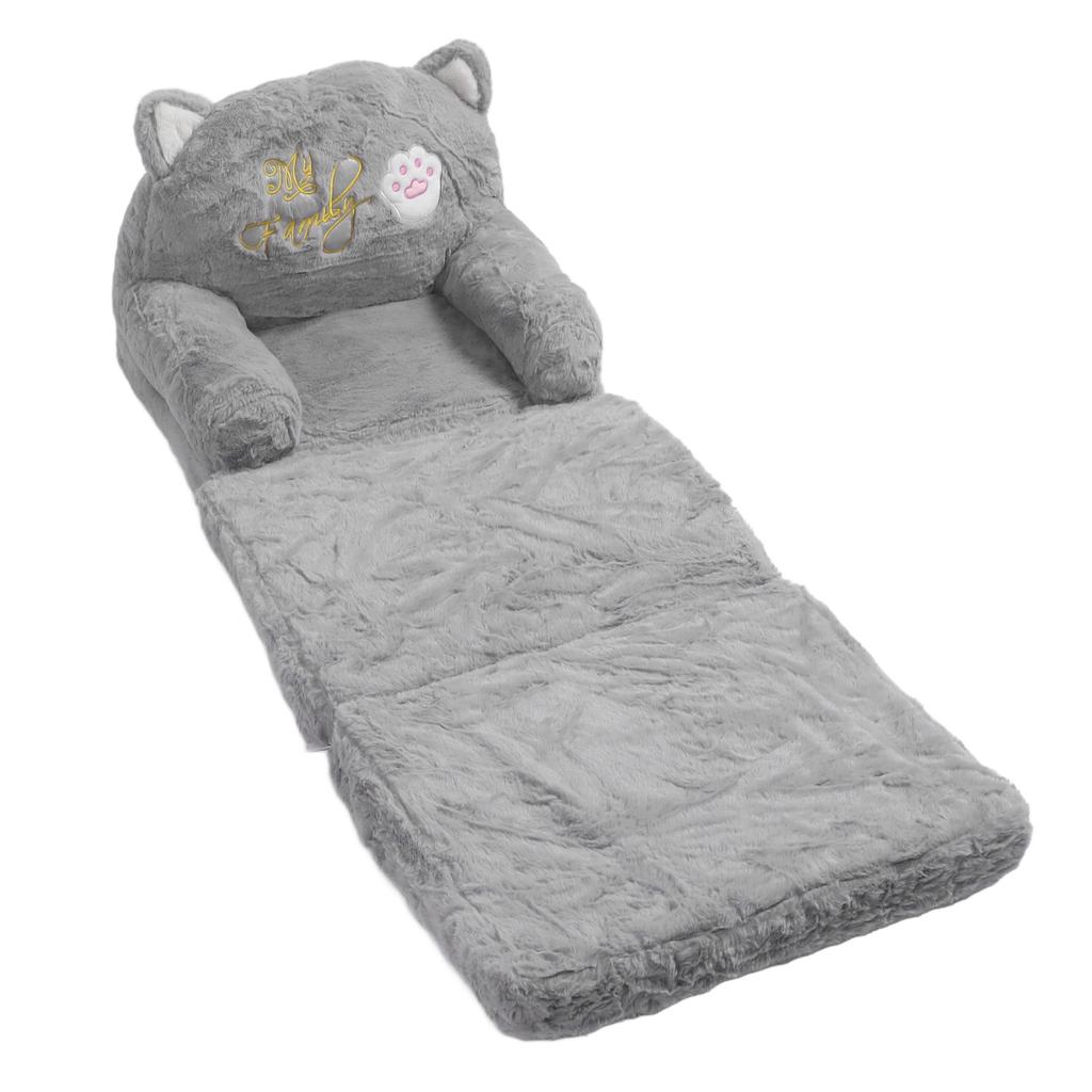 Детский диван для малышей, милый мультяшный кот, раскладной диван-кровать с подлокотниками для малышей