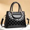 Stone Grain Genuine Leather Small Crossbody Bag With Inner Pocket For Casual Wear