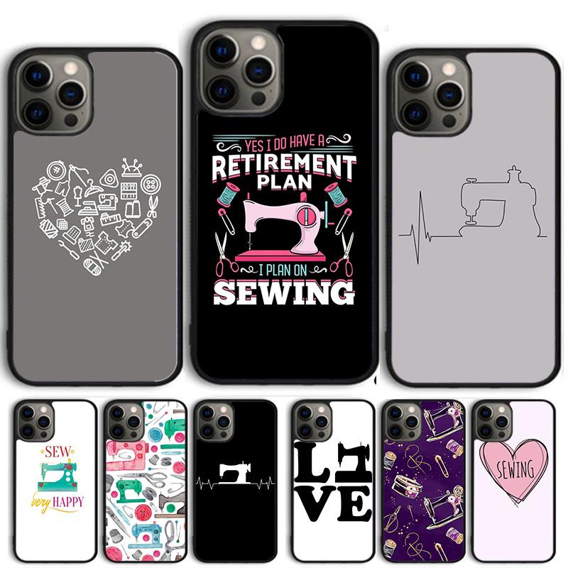 Любовь Швейная машина Узор Ракушка Для iPhone 17 Air 15 16 14 13 12 Pro Max 11 Pro Max Plus Чехол для телефона