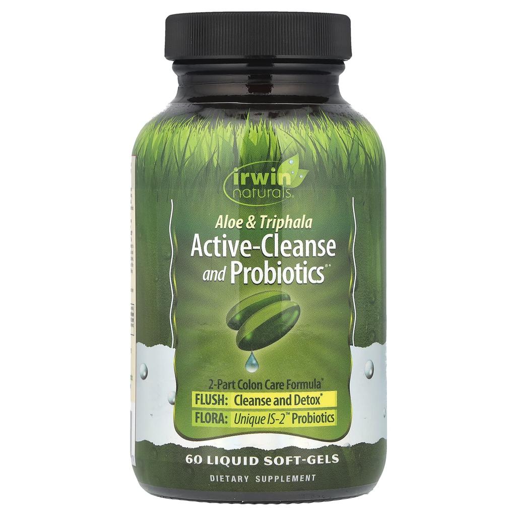 Aloe & Triphala Active Cleanse & Probiotic, 60 Liquid Softgels